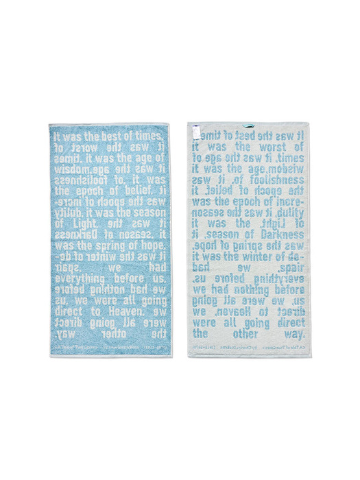  Letters [A tale of Two Cities] Bath towel (70x140cm)
