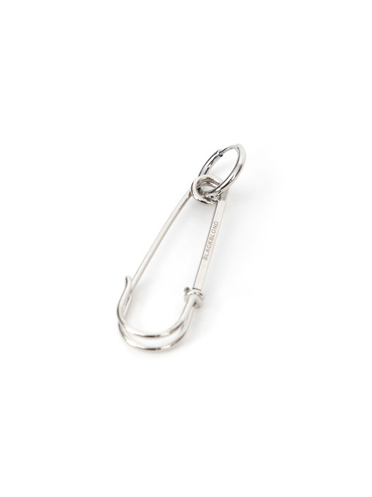 BBD Logo Safety Pin Earring (Silver)