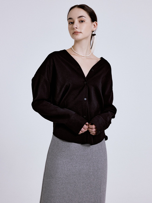 Shore v blouse (black)