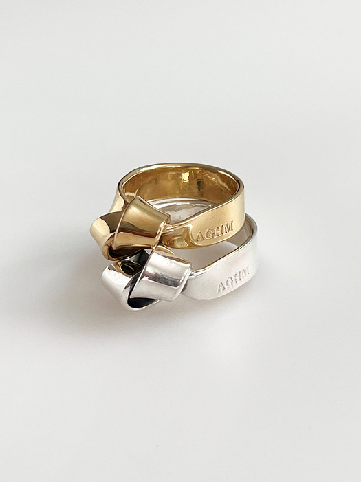 [silver925] Ribbon Knot Ring / 2color