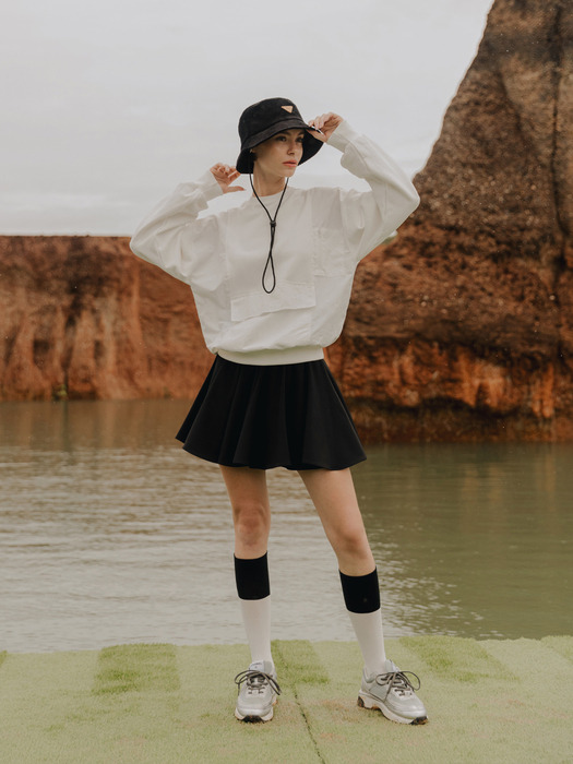 Wind combi sweatshirt (white)