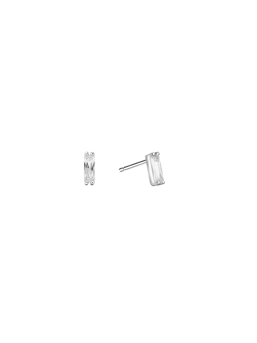 [925 silver] Deux.silver.172 / carre dew earring