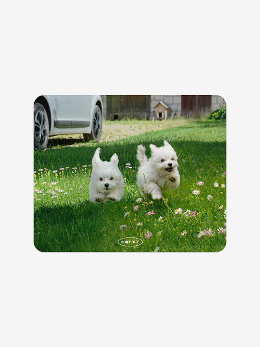 duet puppy running mouse pad