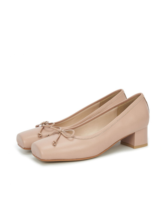 SIA Ballerina Pumps - BEIGE / BLACK