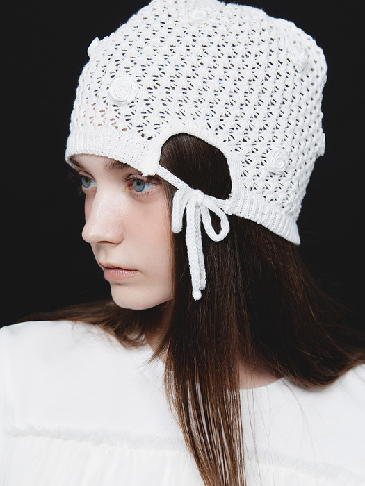 ROSY CROCHET BEANIE_TT4S712IV