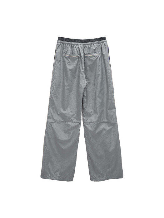 SIDE PIPING TRACK PANTS IN GREY