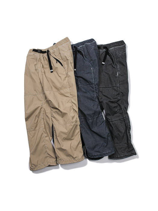 Pigment Dyed Track Pants -Navy-
