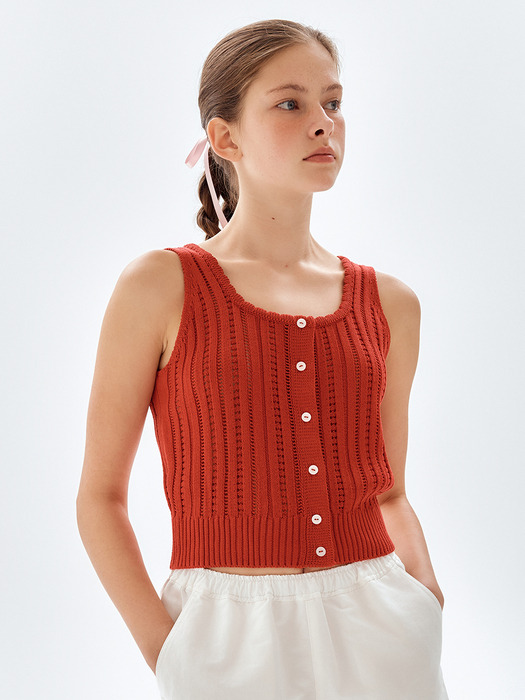 Scalloped Detail Knit Top