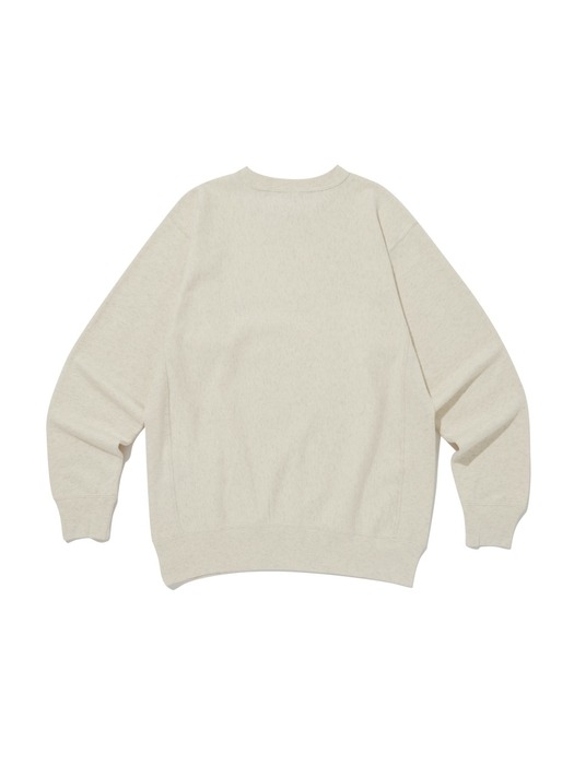 [ASIA] Reverse Weave® 100 French Terry C로고 릴렉스핏 스웨트셔츠 (CREAM) CKTS4E306CR