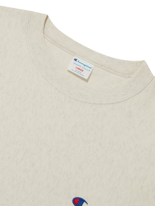 [ASIA] Reverse Weave® 100 French Terry C로고 릴렉스핏 스웨트셔츠 (CREAM) CKTS4E306CR