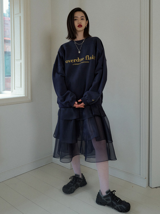 NEEDLE OVERSIZE SWEATSHIRT_NAVY