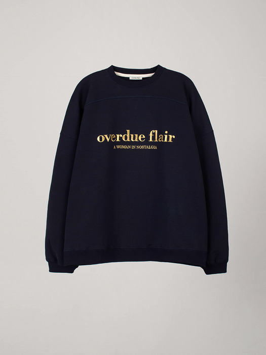 NEEDLE OVERSIZE SWEATSHIRT_NAVY