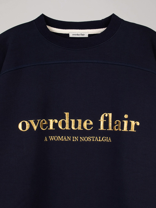 NEEDLE OVERSIZE SWEATSHIRT_NAVY