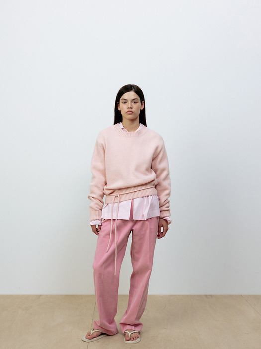 TWO TUCK CORDUROY PANTS [PINK]