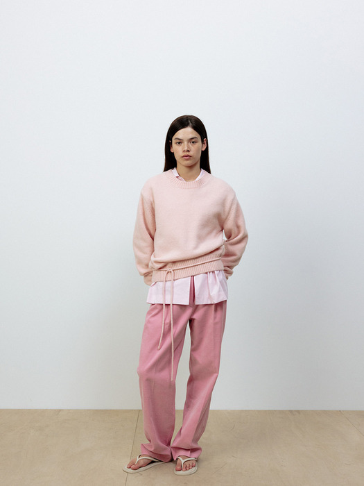 TWO TUCK CORDUROY PANTS [PINK]