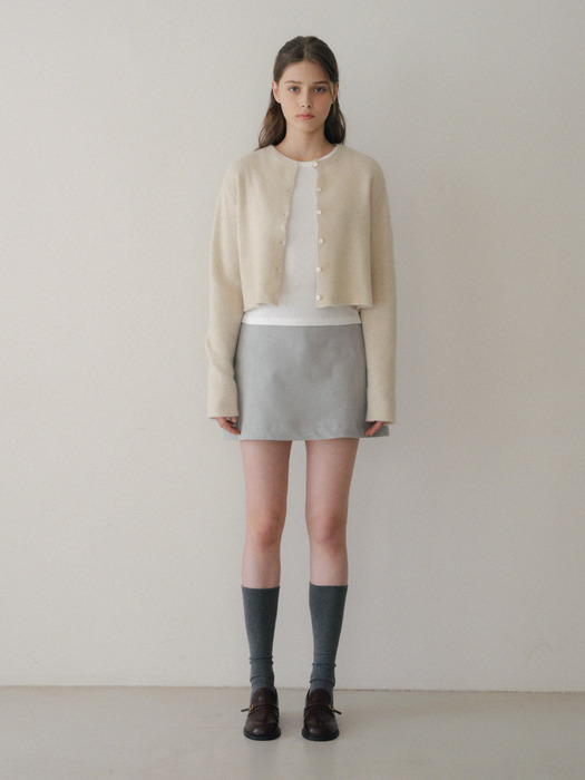 Basic Suede Mini Skirt_2 Colors