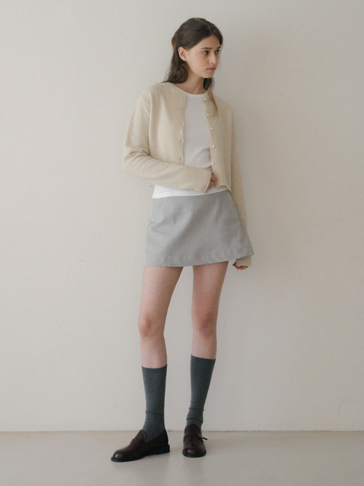 Basic Suede Mini Skirt_2 Colors