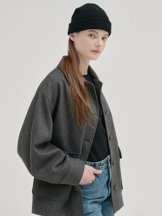 24FN wool field jacket [CHA]