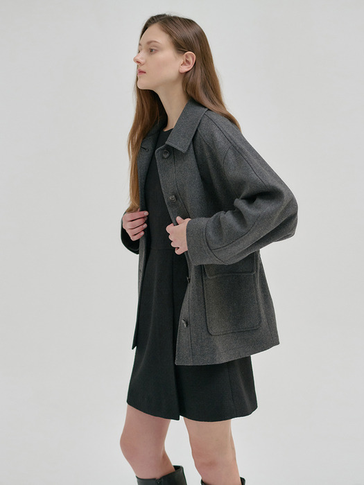 24FN wool field jacket [CHA]