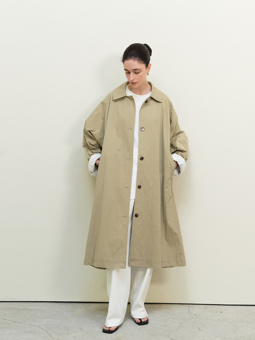 Classic Overfit trench coat - Khaki