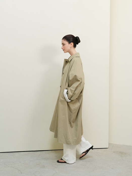 Classic Overfit trench coat - Khaki