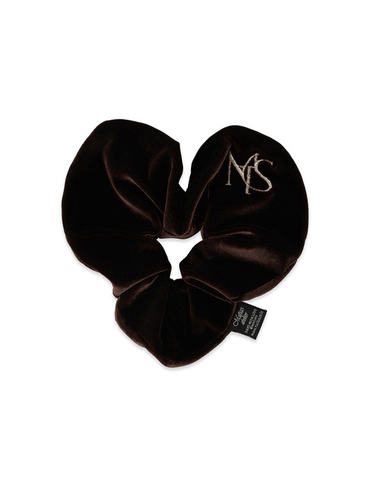 Heart Scrunchie (Brown)