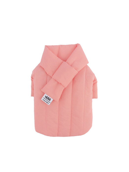 Rich Light Quilted Jacket_Peach