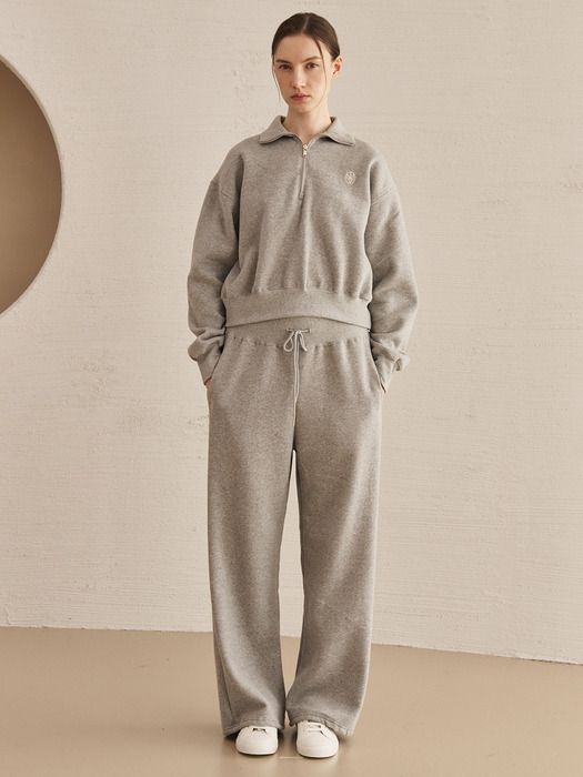 [기모]Wide Banding Sweat Pants - M. Gray