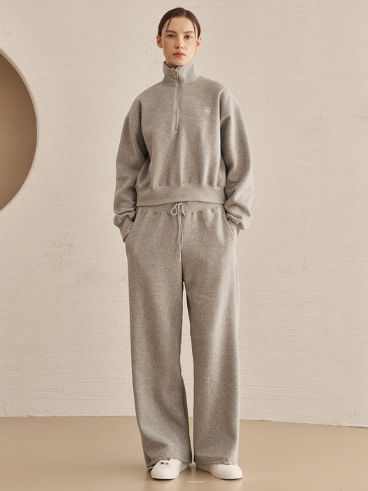 [기모]Wide Banding Sweat Pants - M. Gray