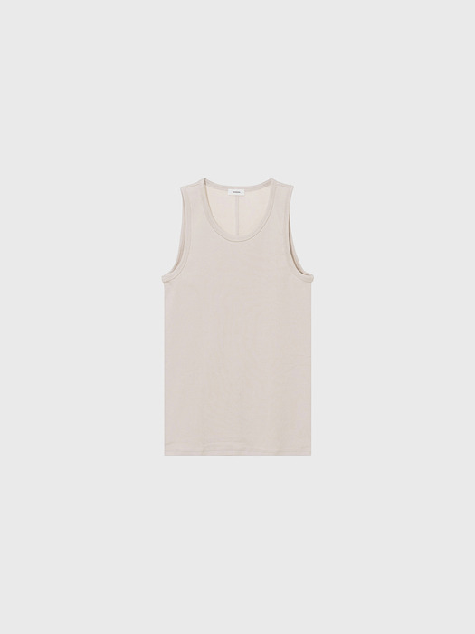 Soft slim sleeveless (beige / dark beige / camel / brown / black / light gray / dark gray)