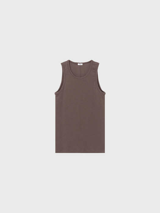 Soft slim sleeveless (beige / dark beige / camel / brown / black / light gray / dark gray)