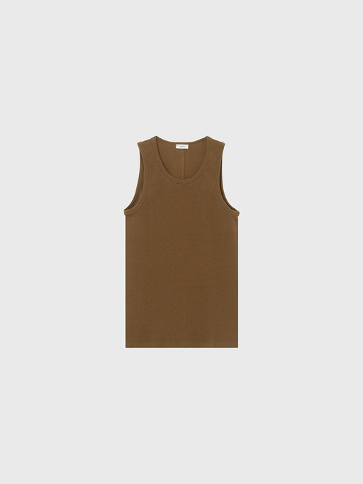 Soft slim sleeveless (beige / dark beige / camel / brown / black / light gray / dark gray)