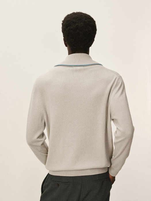 [Murray Allan]Half zip-up pullover_ Shadow  M43MPU005SD