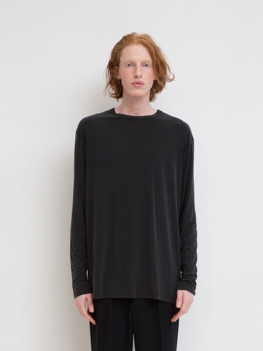 Oversized Long Sleeve T-Shirt - Black