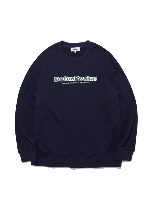 BIG LINE DV LOGO CREWNECK(NAVY)