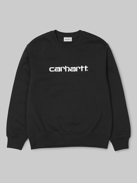 CARHARTT SWEATSHIRT-BLACK/WHITE