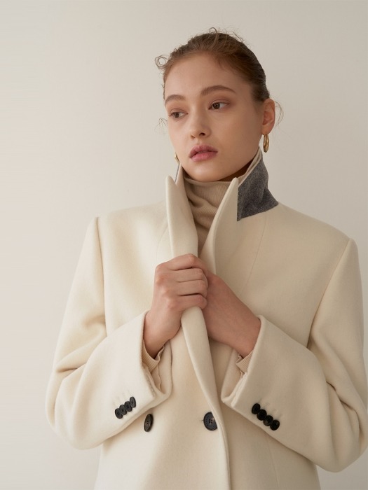 HAILEY Classic Double Breasted Coat_Ivory(CASHMERE)