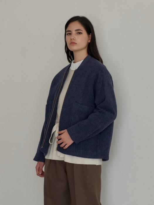 WOOL LOOSE FIT BLOUSON