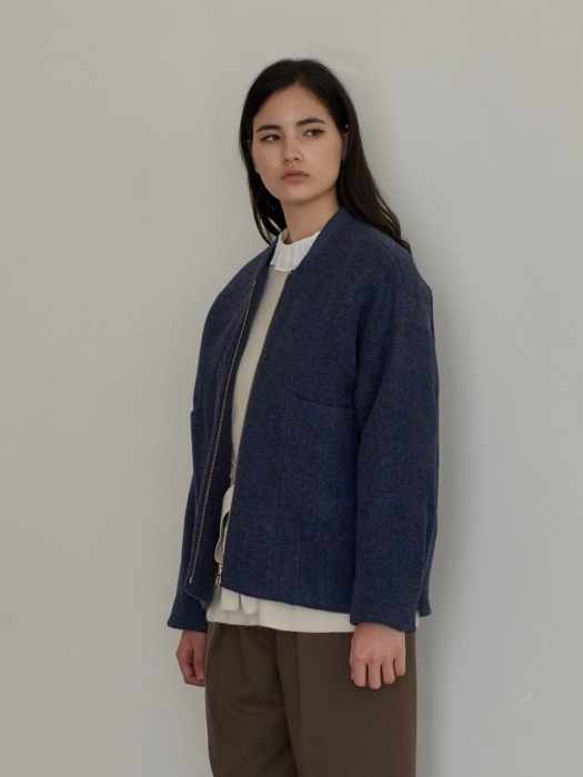 WOOL LOOSE FIT BLOUSON