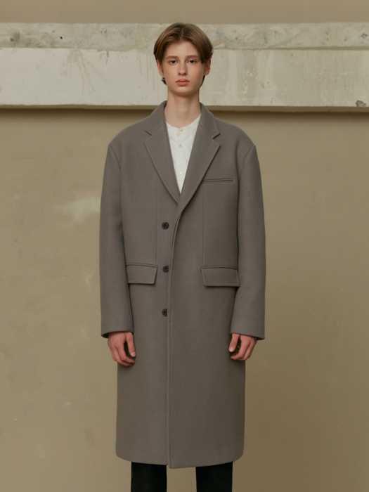 MGREY WOOL TAILORED COAT (TC1CTVW0802)