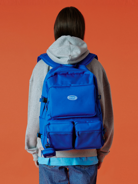 Two pocket original backpack-blue