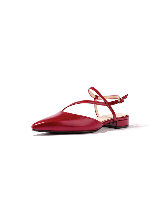 Mano stiletto(2cm) / vintage red