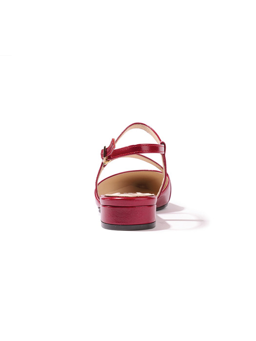 Mano stiletto(2cm) / vintage red