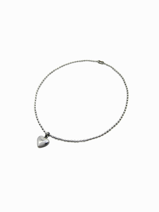 [Surgical] Mini Heart Ball & Chain Anklet