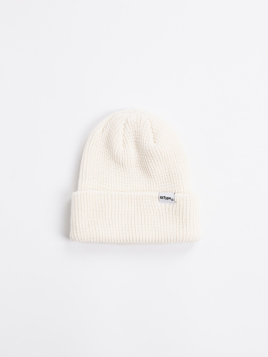 006  Short Beanie Type#1, Off White