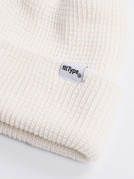 006  Short Beanie Type#1, Off White