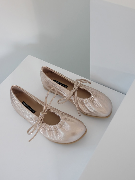 Ballerina flat shoes_rosegold