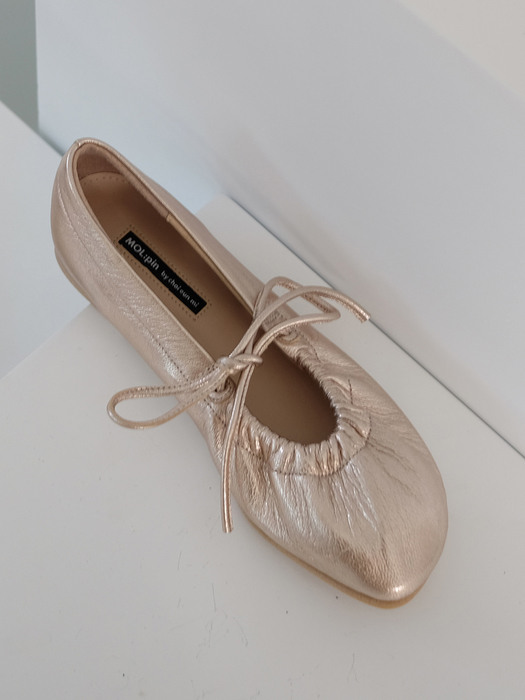 Ballerina flat shoes_rosegold