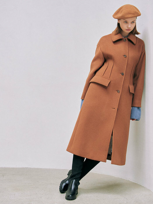 Phoebe Dart Coat_Brown