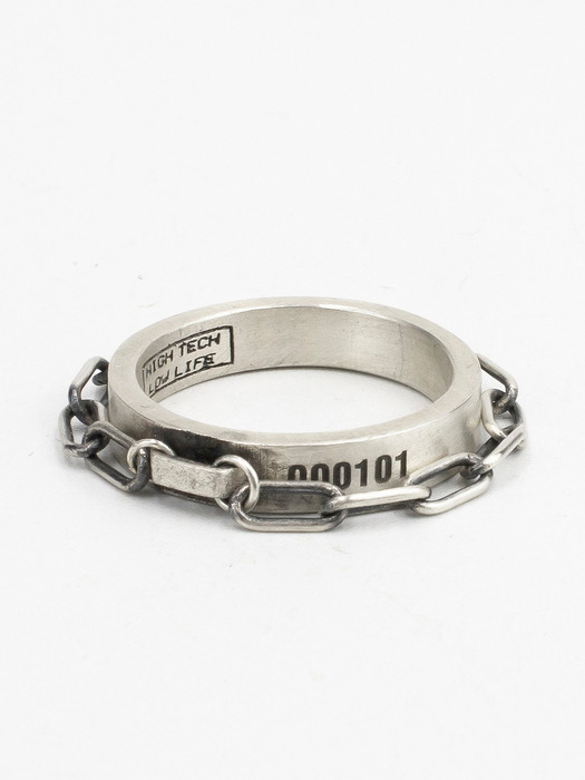 double chain ring small (silver 925)
